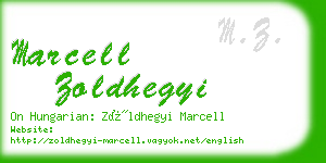 marcell zoldhegyi business card